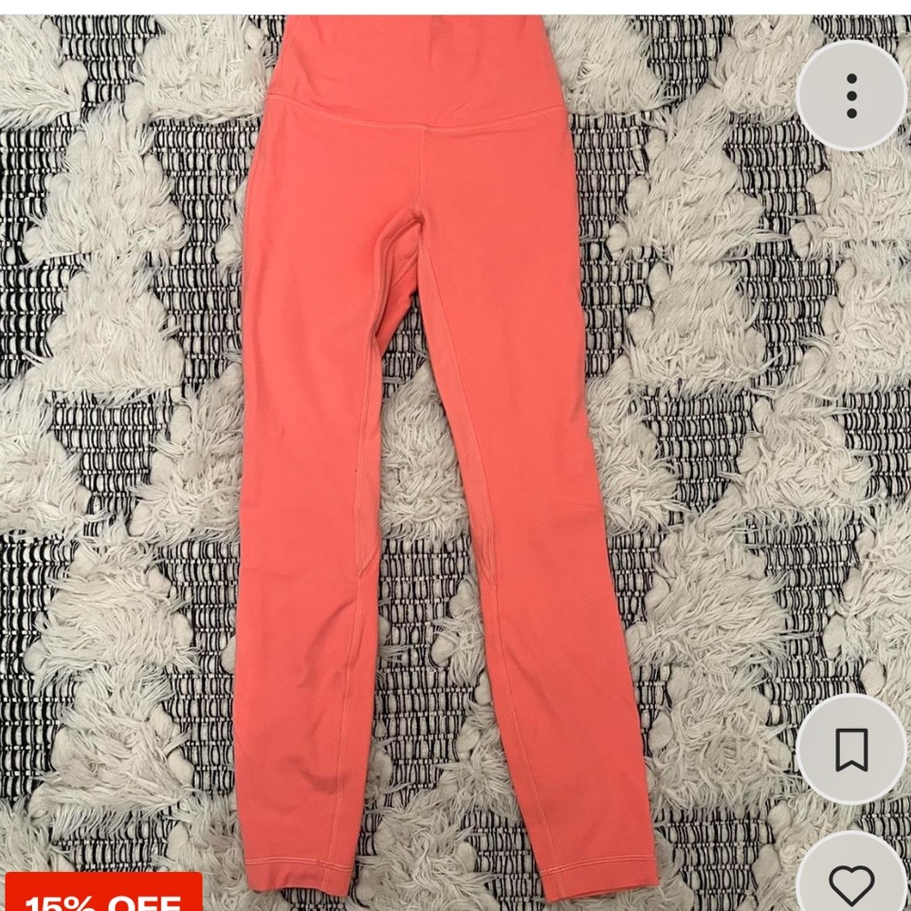 Pinkish orange lululemon align leggings!